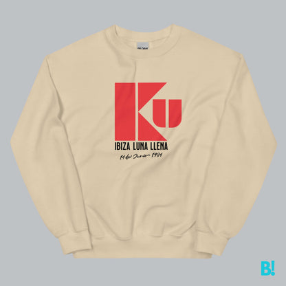 KU IBIZA Sweater – Ultimate Ibiza Vibes! The Ku Ibiza sweater in white, grey, and sand. Soft, stylish, and full of Ibiza flair. Shop this unique design at BinkyComfywear! Unisex Sweater. €39.00 B!NKY Comfywear