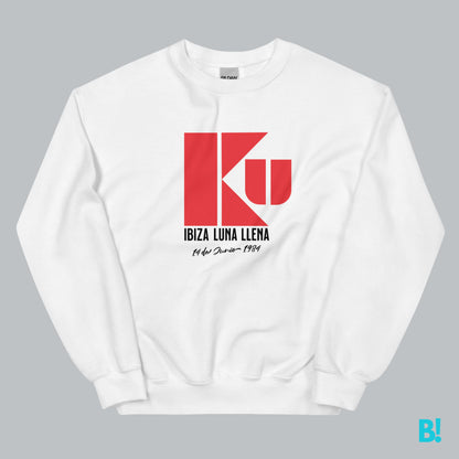 KU IBIZA Sweater – Ultimate Ibiza Vibes! The Ku Ibiza sweater in white, grey, and sand. Soft, stylish, and full of Ibiza flair. Shop this unique design at BinkyComfywear! Unisex Sweater. €39.00 B!NKY Comfywear