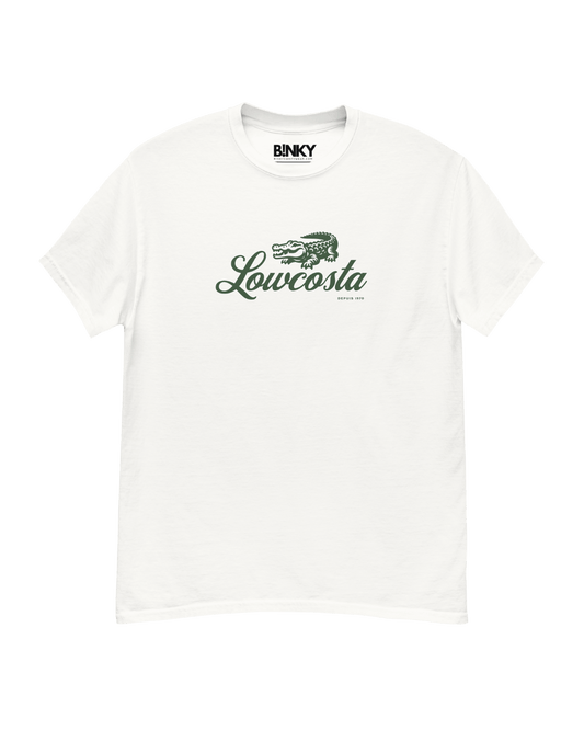 LOWCOSTA Unisex T-Shirt – 100% cotton, regular fit, luxury parody design