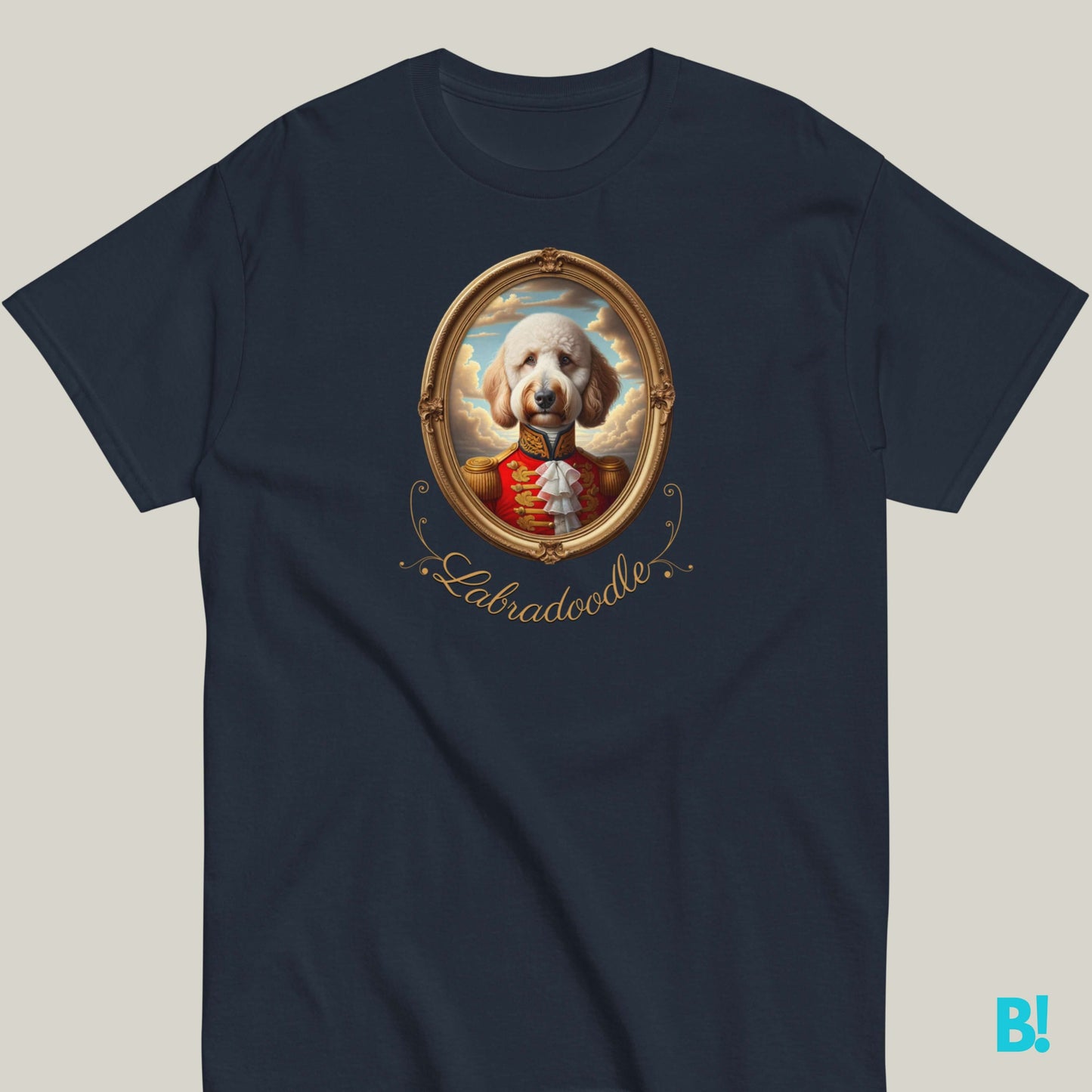 Labradoodle Napoleon Portrait T-shirt – 100% Cotton Labradoodle lovers, here’s your perfect T-shirt! Classic Napoleon portrait on 100% cotton, available in 7 colors. Order yours today! €29.50 B!NKY Comfywear