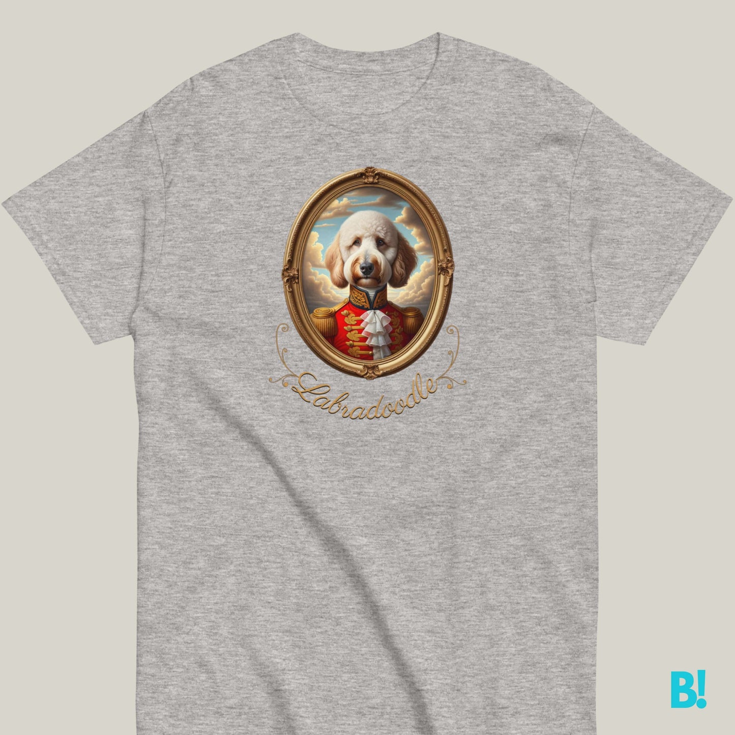 Labradoodle Napoleon Portrait T-shirt – 100% Cotton Labradoodle lovers, here’s your perfect T-shirt! Classic Napoleon portrait on 100% cotton, available in 7 colors. Order yours today! €29.50 B!NKY Comfywear