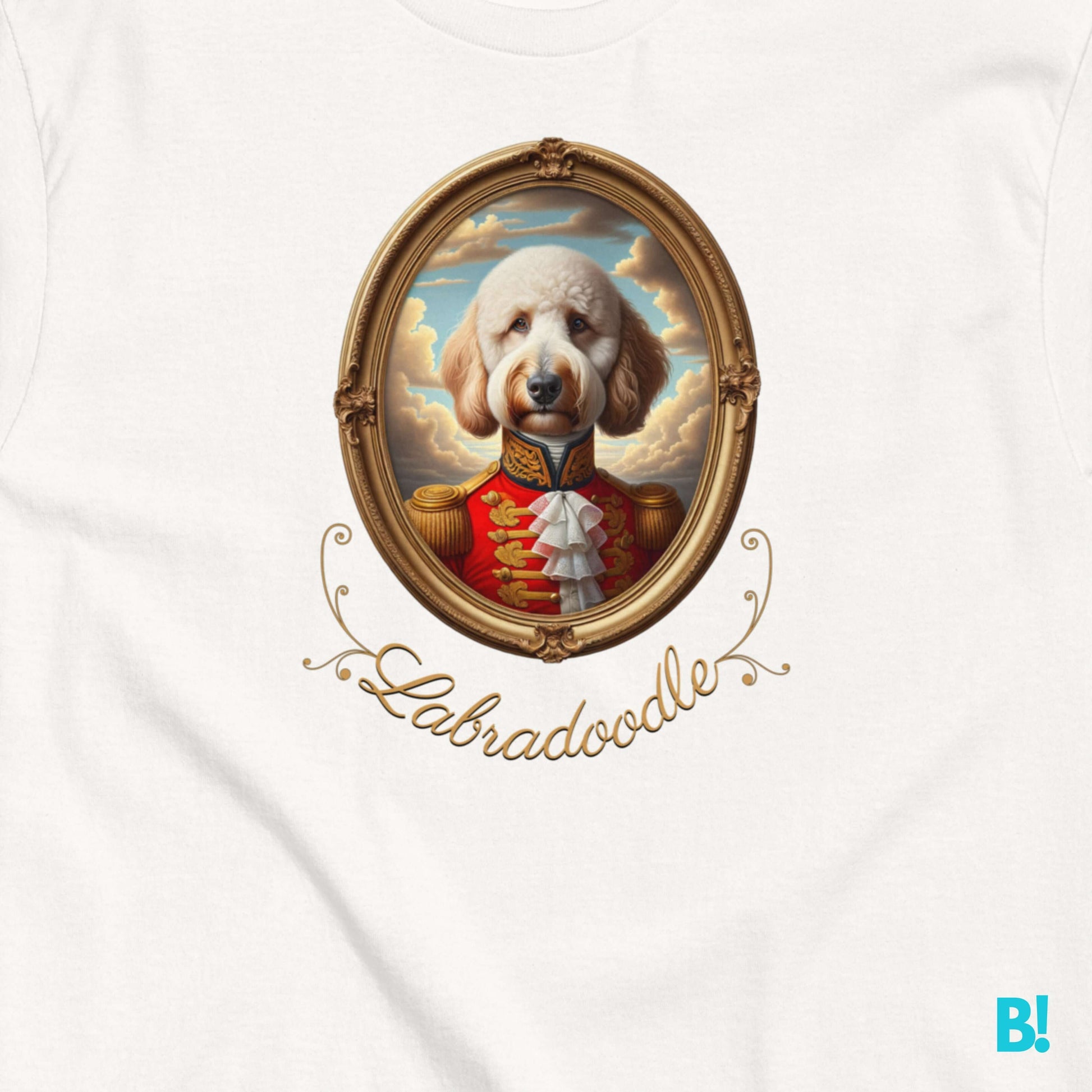 Labradoodle Napoleon Portrait T-shirt – 100% Cotton Labradoodle lovers, here’s your perfect T-shirt! Classic Napoleon portrait on 100% cotton, available in 7 colors. Order yours today! €29.50 B!NKY Comfywear