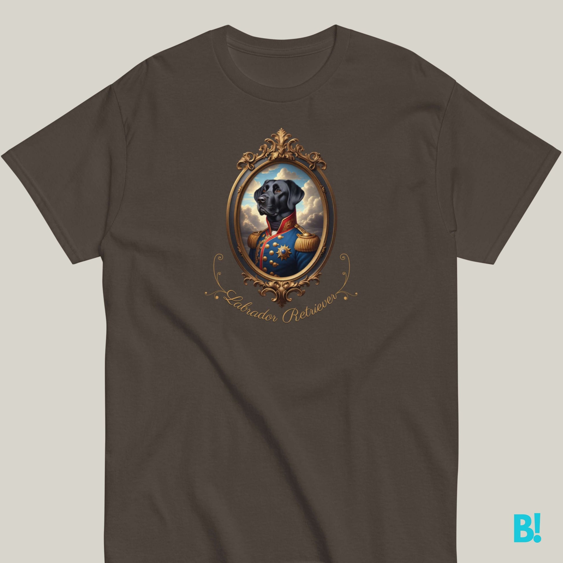 Black Labrador Retriever Napoleon Dog T-shirt – 100% Cotton Black Lab lovers, this Napoleon dog portrait T-shirt is for you! 100% cotton, comfy fit, and 7 color choices. Perfect gift for dog lovers! €29.50 B!NKY Comfywear