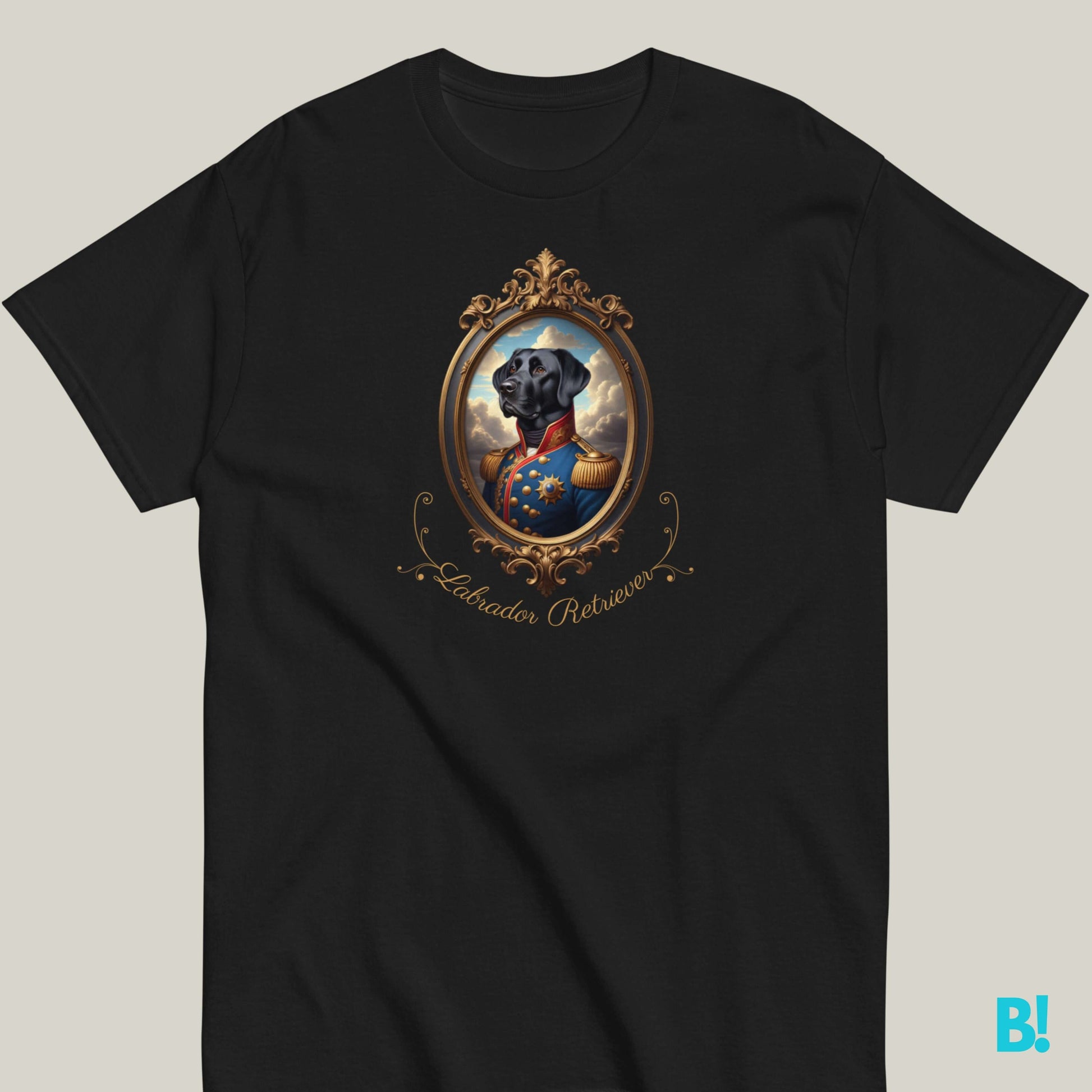 Black Labrador Retriever Napoleon Dog T-shirt – 100% Cotton Black Lab lovers, this Napoleon dog portrait T-shirt is for you! 100% cotton, comfy fit, and 7 color choices. Perfect gift for dog lovers! €29.50 B!NKY Comfywear