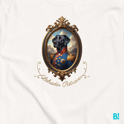 Black Labrador Retriever Napoleon Dog T-shirt – 100% Cotton Black Lab lovers, this Napoleon dog portrait T-shirt is for you! 100% cotton, comfy fit, and 7 color choices. Perfect gift for dog lovers! €29.50 B!NKY Comfywear