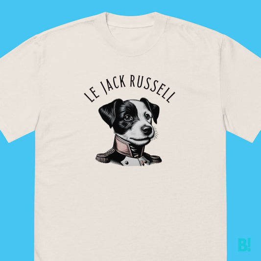 Le Jack Russell Loose Fit Dog Print T-ShirtEmbrace the versatility of the Le Jack Russell Oversized faded T-Shirt. Its loose fit gives you the freedom to express your personality through your style.100% carded cotton.Fabric weight: 7.1 oz. /yd. ² (201.28