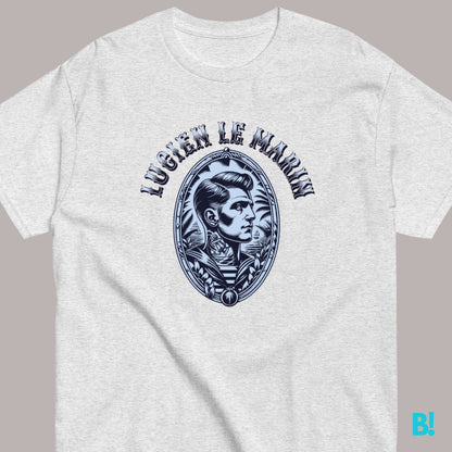 Lucien Le Marin French Tattoo Retro Inspired Vintage T-Shirt Ahoy, fashion voyagers! Set sail in style with Lucien Le Marin. This nautical-inspired tee captures the spirit of high seas adventures with a French twist. Embrace the call of the ocean and unle