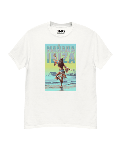 The MAÑANA IBIZA T-Shirt is a tribute to endless sunsets, sandy toes, and the island’s unique magic. A perfect blend of bohemian spirit and laid-back style, designed for those who truly know how to live in the moment. Made from 100% premium cotton for ult