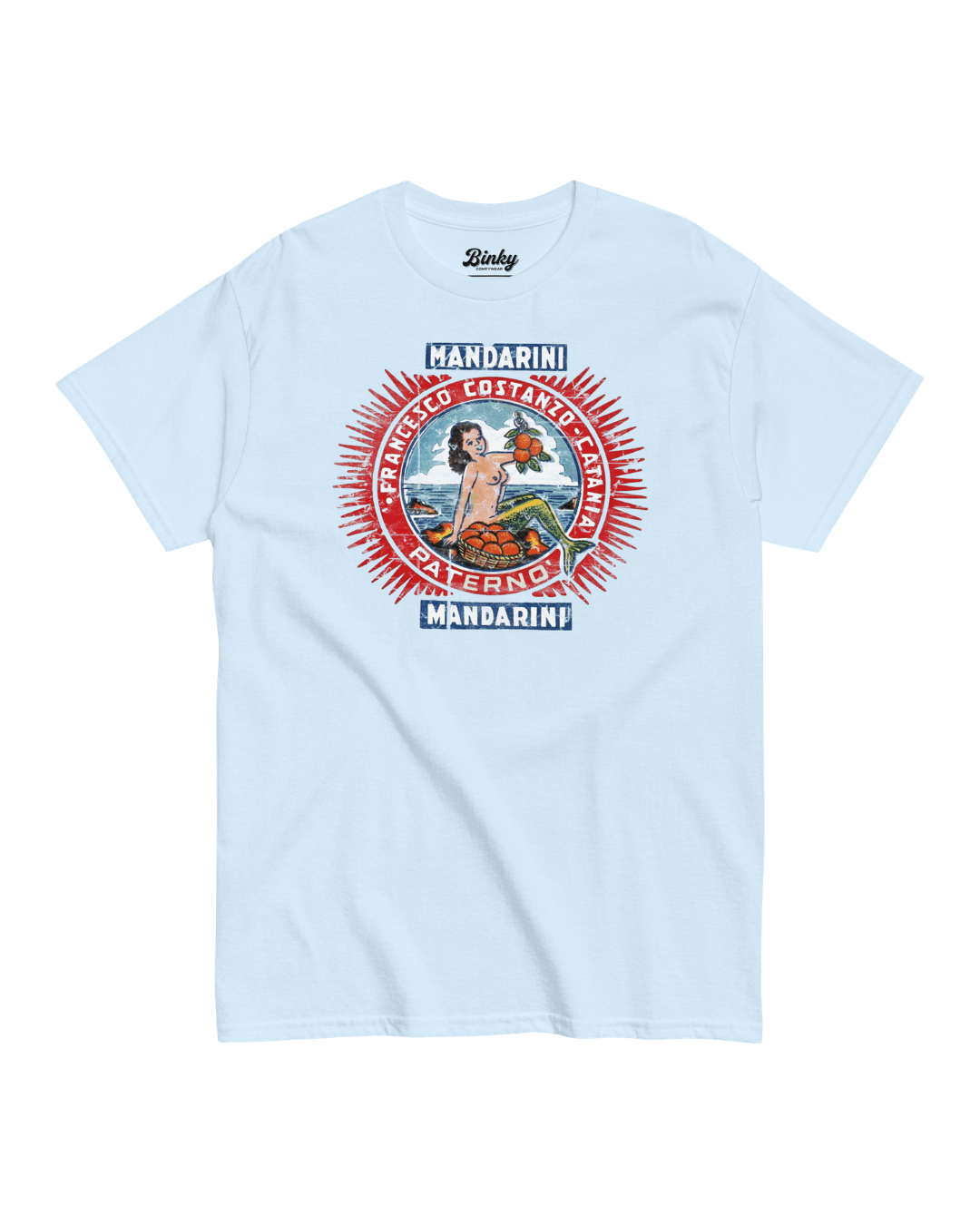 Mandarini Catania T-Shirt | Sicilian Vintage featuring a colorful graphic design with a vintage aesthetic.