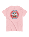 Mandarini Catania T-Shirt | Sicilian Vintage featuring vibrant graphic on a pink tee, inspired by Sicilian market culture.