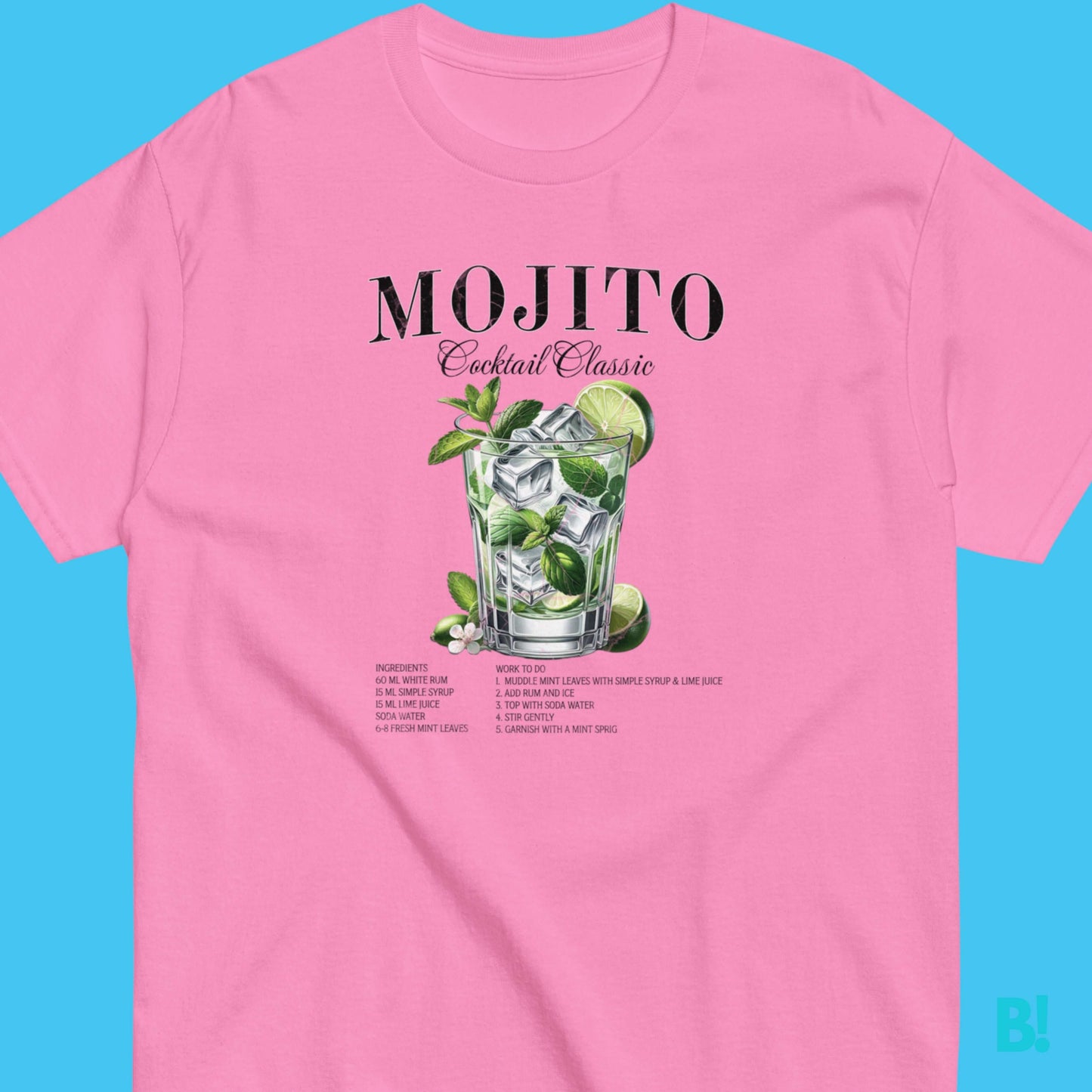 MOJITO: Elegant 100% Cotton T-Shirt in 5 Colors Discover the MOJITO T-Shirt by B!NKY Comfywear: Premium cotton, unisex, available in sizes S-XXXL. Stylish, versatile colors. Size Guide online. €29.50 B!NKY Comfywear