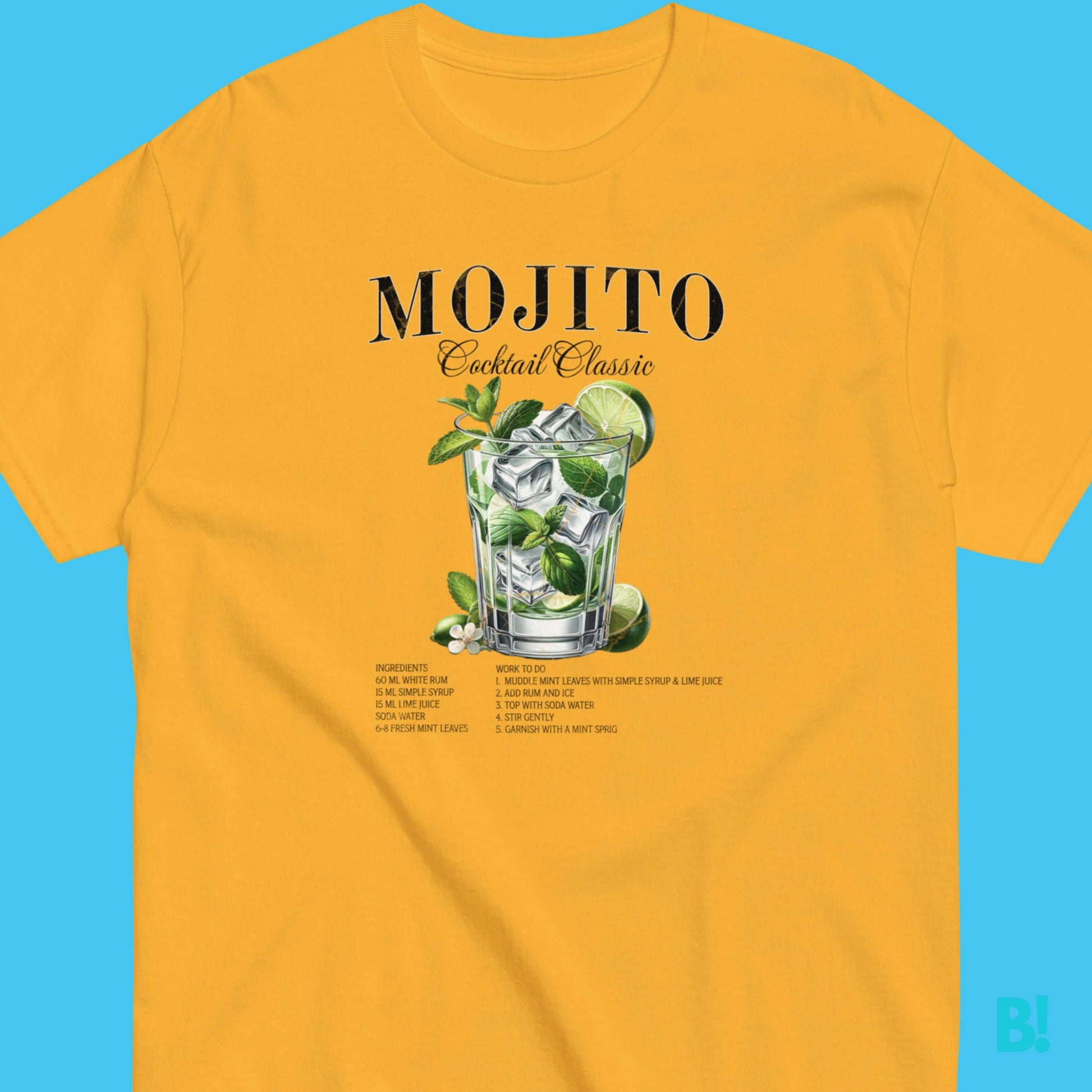 MOJITO: Elegant 100% Cotton T-Shirt in 5 Colors Discover the MOJITO T-Shirt by B!NKY Comfywear: Premium cotton, unisex, available in sizes S-XXXL. Stylish, versatile colors. Size Guide online. €29.50 B!NKY Comfywear