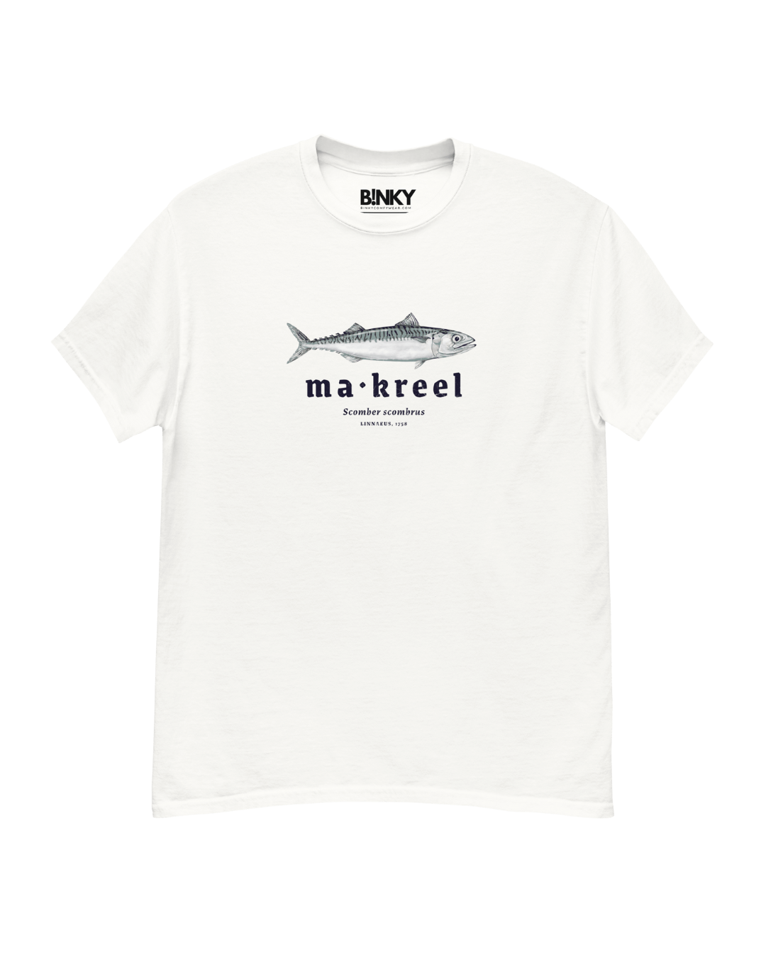 Mackerel T-Shirt – 100% cotton, regular fit, maritime-inspired design