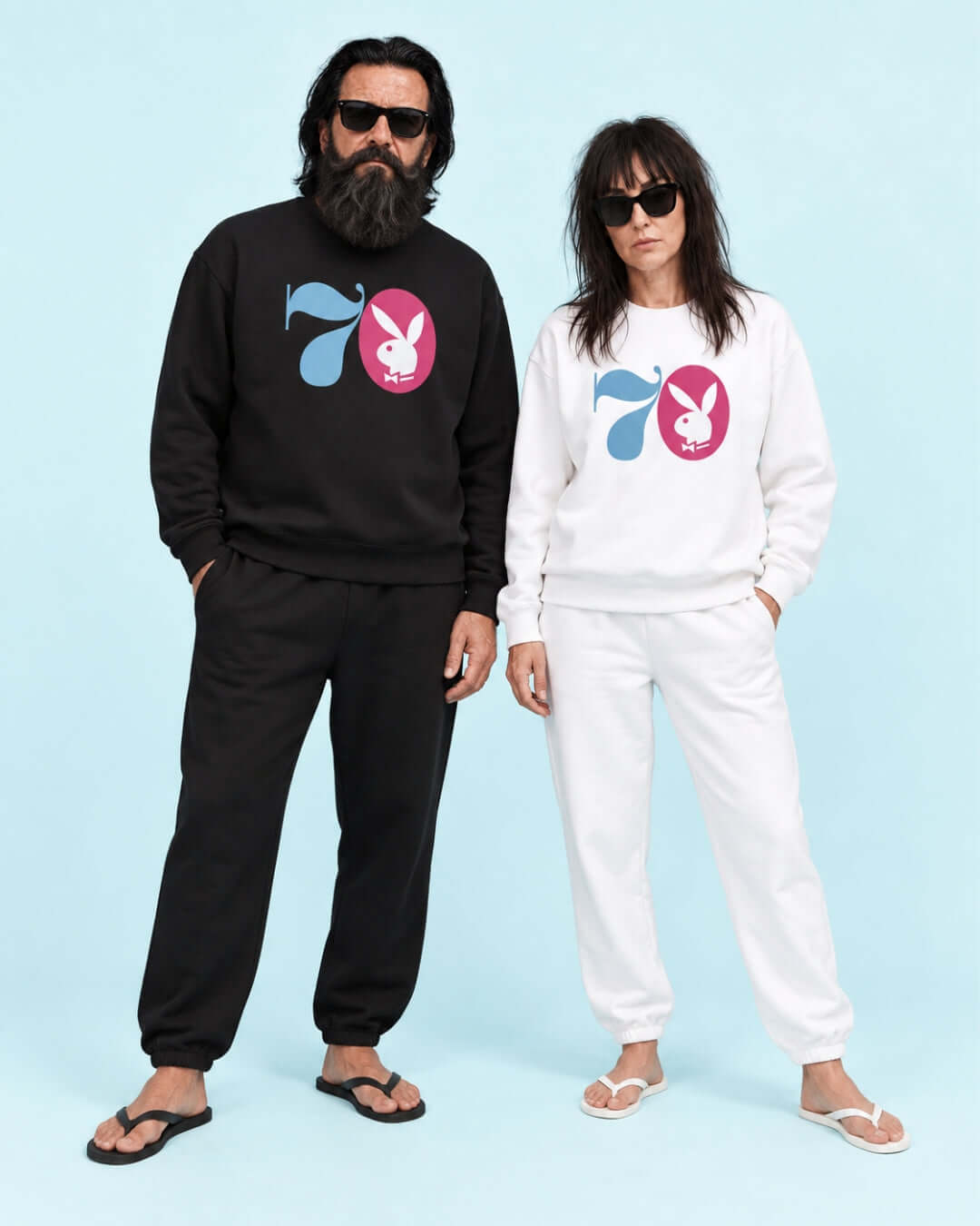 BINKY Midnight Hustle '70 Heavy Sweater in White worn by Helga in the BINKY studio.