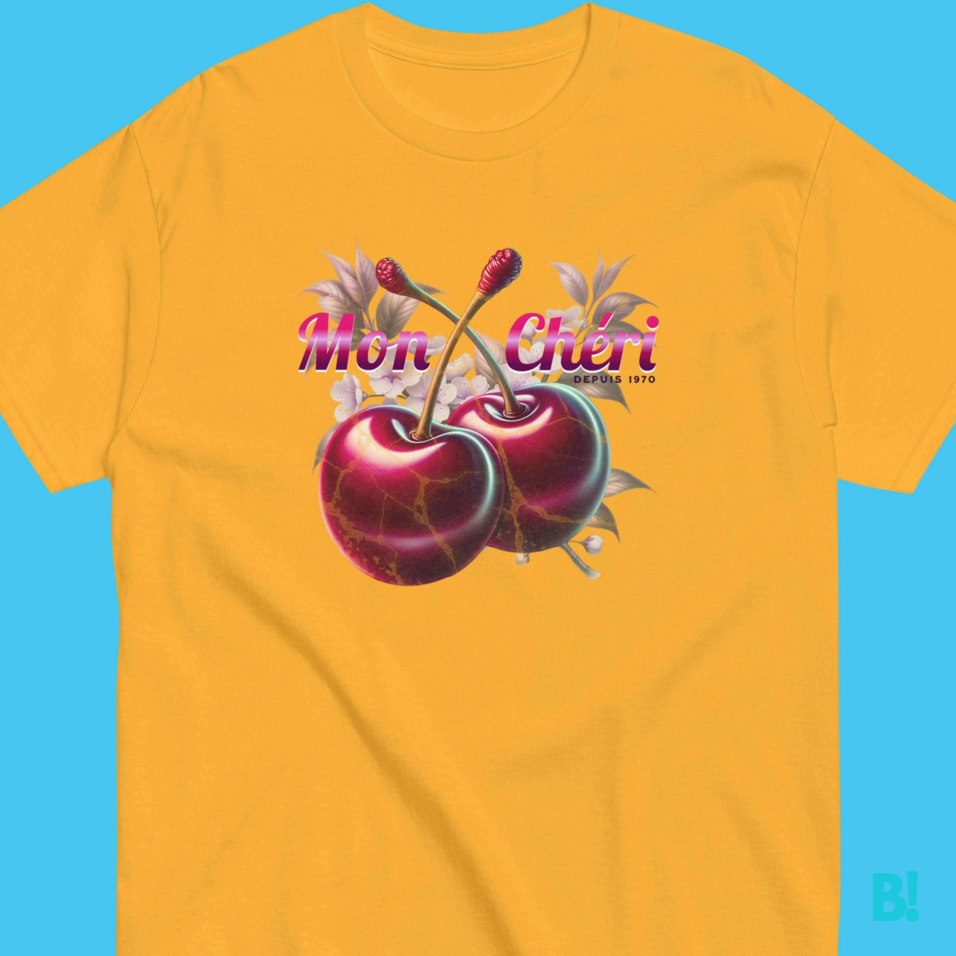 Mon Chéri Glossy Cherry T-Shirt Cherry pick your new favorite T-Shirt! • 100% Cotton• Unisex T-Shirt• Available in 6 Fresh Colours• Sizes: S,M,L,XL,XXL,XXXL• Size Guide in Image Gallery• Print Design by B!NKY Comfywear €29.50 B!NKY Comfywear