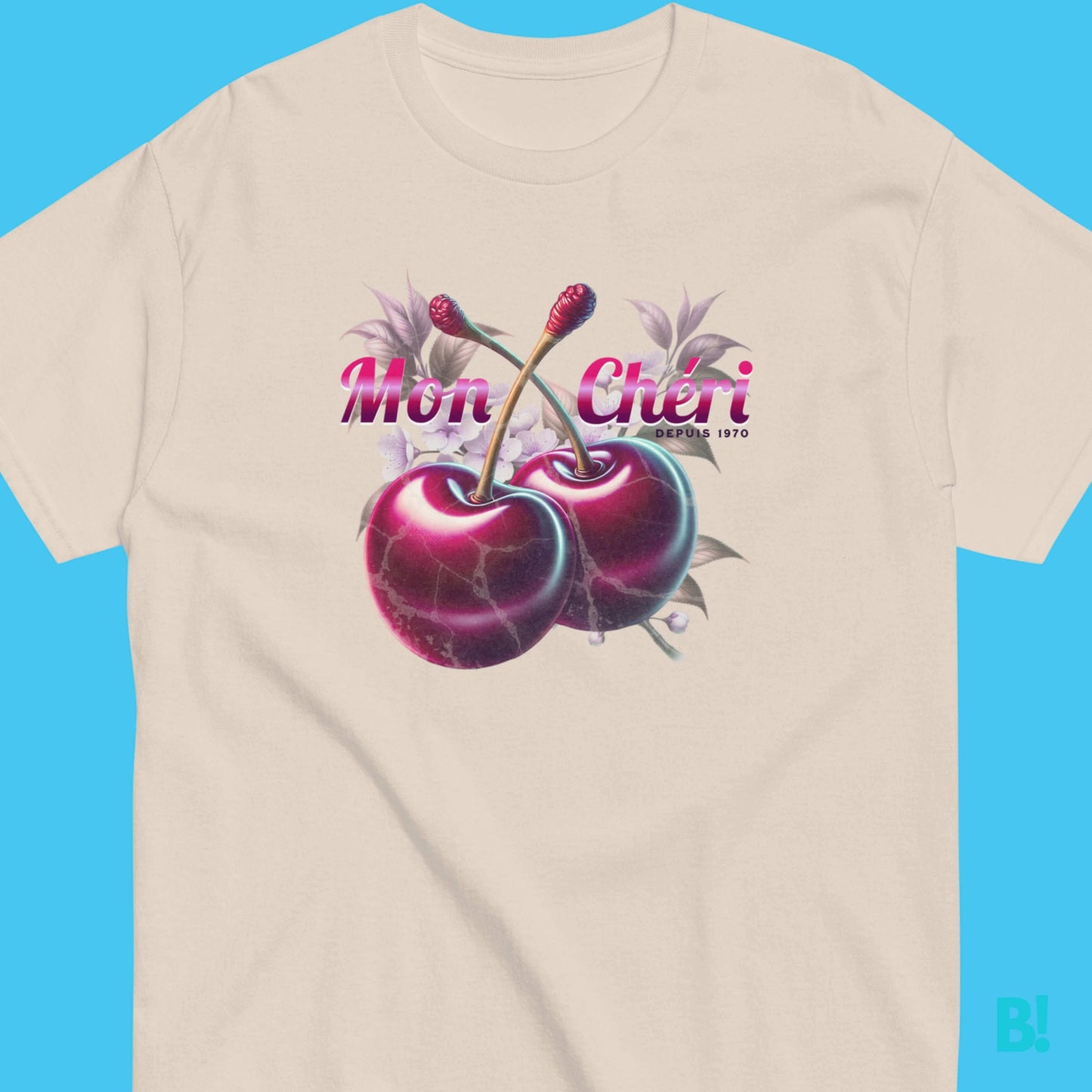 Mon Chéri Glossy Cherry T-Shirt Cherry pick your new favorite T-Shirt! • 100% Cotton• Unisex T-Shirt• Available in 6 Fresh Colours• Sizes: S,M,L,XL,XXL,XXXL• Size Guide in Image Gallery• Print Design by B!NKY Comfywear €29.50 B!NKY Comfywear