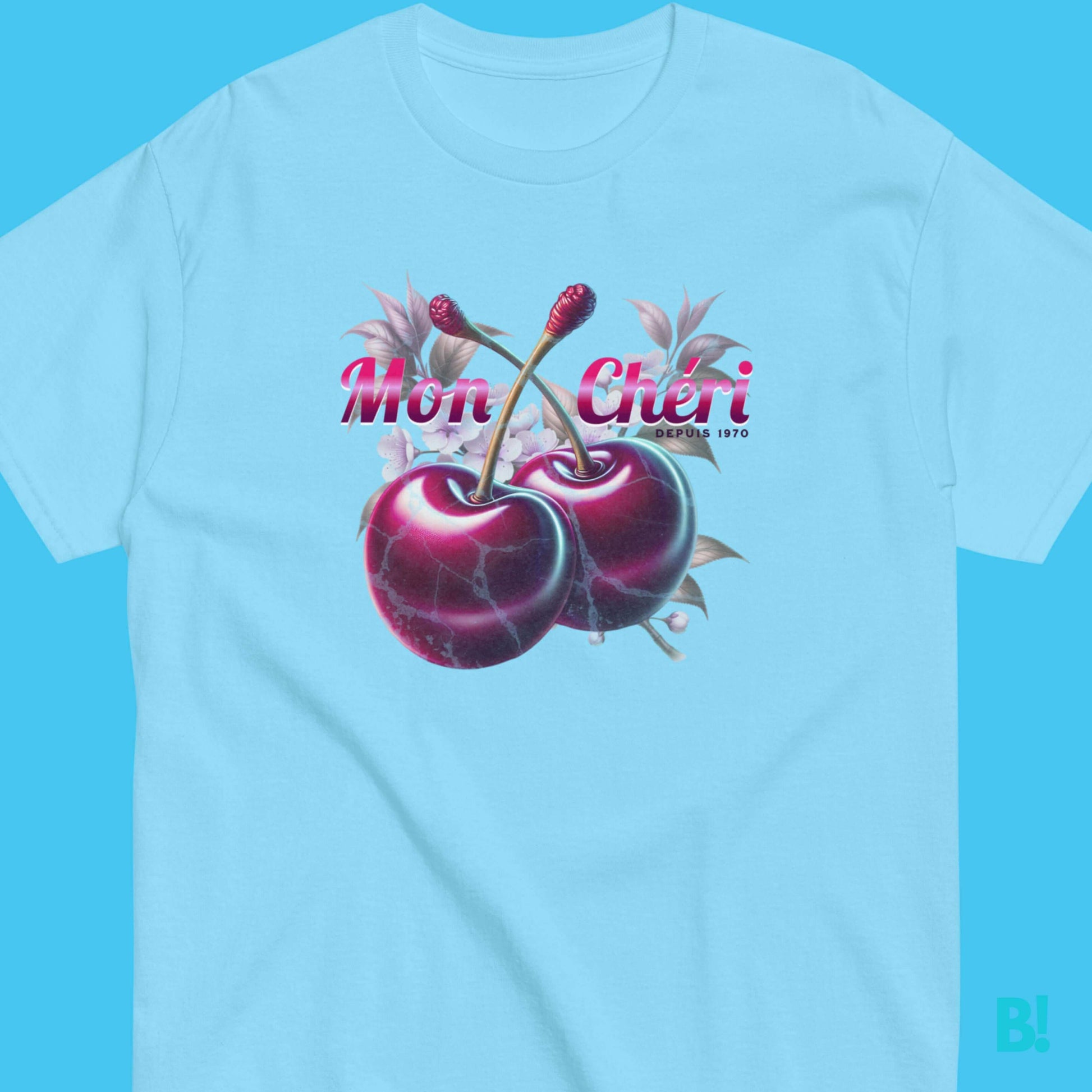 Mon Chéri Glossy Cherry T-Shirt Cherry pick your new favorite T-Shirt! • 100% Cotton• Unisex T-Shirt• Available in 6 Fresh Colours• Sizes: S,M,L,XL,XXL,XXXL• Size Guide in Image Gallery• Print Design by B!NKY Comfywear €29.50 B!NKY Comfywear