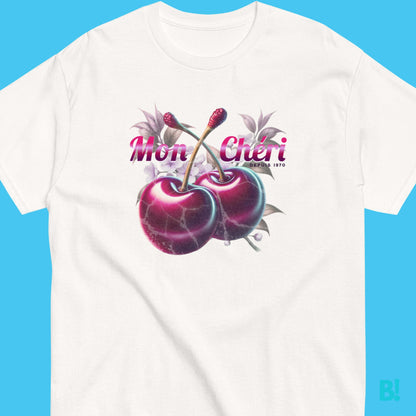 Mon Chéri Glossy Cherry T-Shirt Cherry pick your new favorite T-Shirt! • 100% Cotton• Unisex T-Shirt• Available in 6 Fresh Colours• Sizes: S,M,L,XL,XXL,XXXL• Size Guide in Image Gallery• Print Design by B!NKY Comfywear €29.50 B!NKY Comfywear