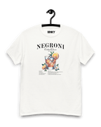 NEGRONI COCKTAIL T-SHIRT featuring a classic cocktail graphic, made from premium soft cotton for stylish comfort.