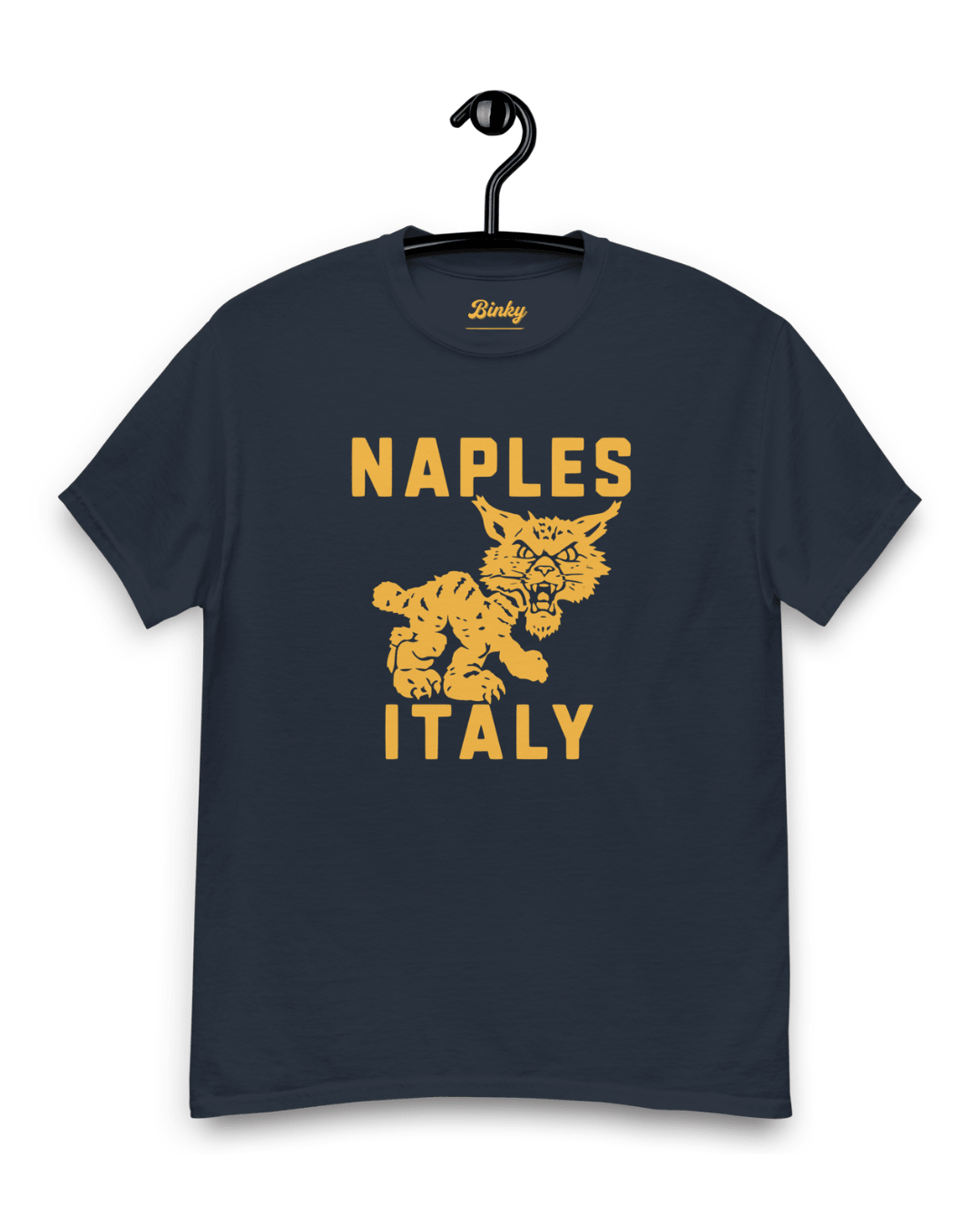 Naples Wildcat T-Shirt | Overseas Varsity Bootleg featuring bold design and comfy fit by Binky Comfywear.