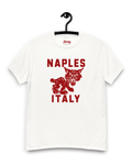 Naples Wildcat T-Shirt | Overseas Varsity Bootleg on display, featuring bold design with Naples Italy text.