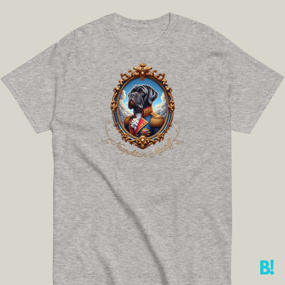 Neapolitan Mastiff Napoleon T-shirt – 100% Cotton Celebrate your Neapolitan Mastiff with this iconic Napoleon dog portrait T-shirt. 100% cotton, 7 colors. Perfect for dog lovers! €29.50 B!NKY Comfywear