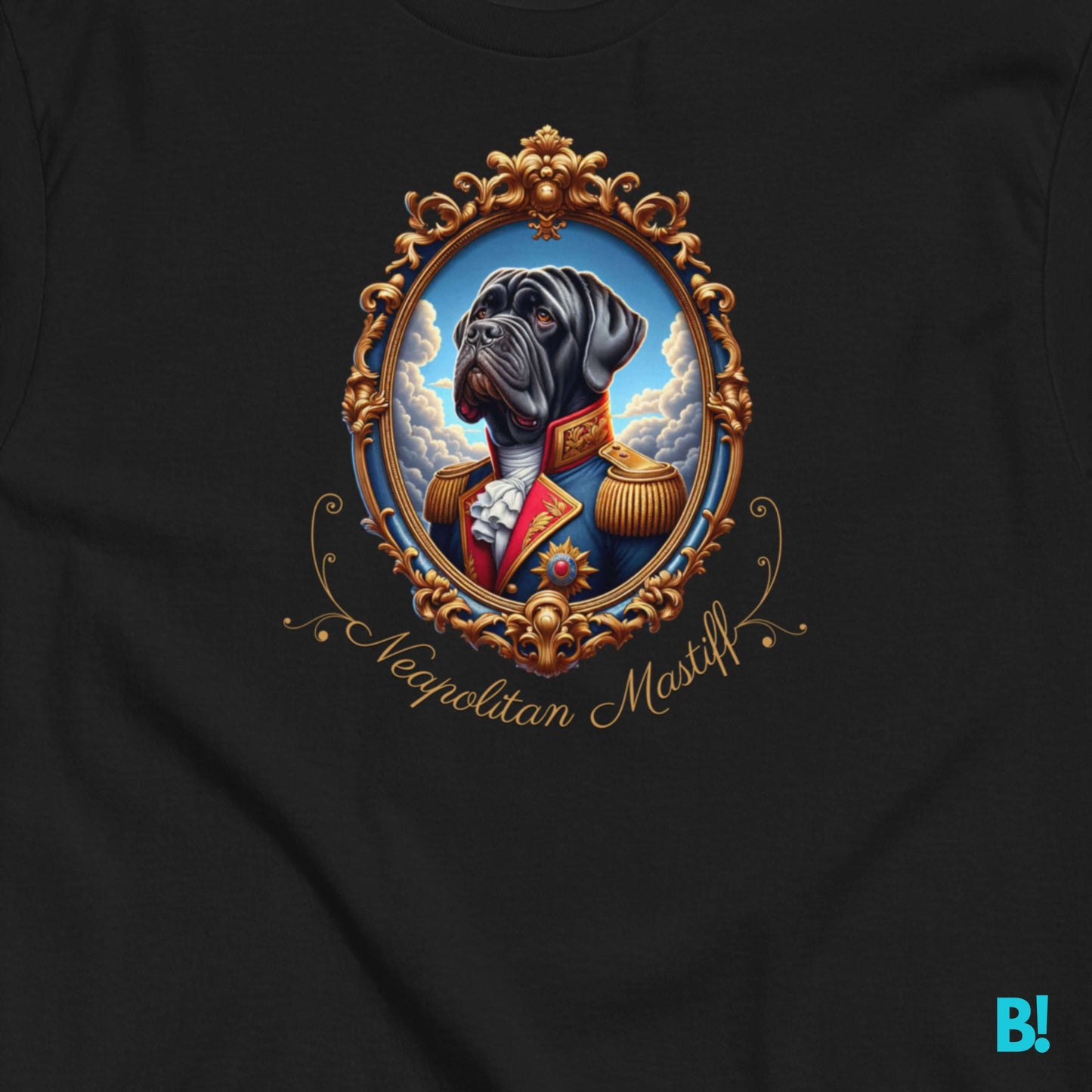 Neapolitan Mastiff Napoleon T-shirt – 100% Cotton Celebrate your Neapolitan Mastiff with this iconic Napoleon dog portrait T-shirt. 100% cotton, 7 colors. Perfect for dog lovers! €29.50 B!NKY Comfywear