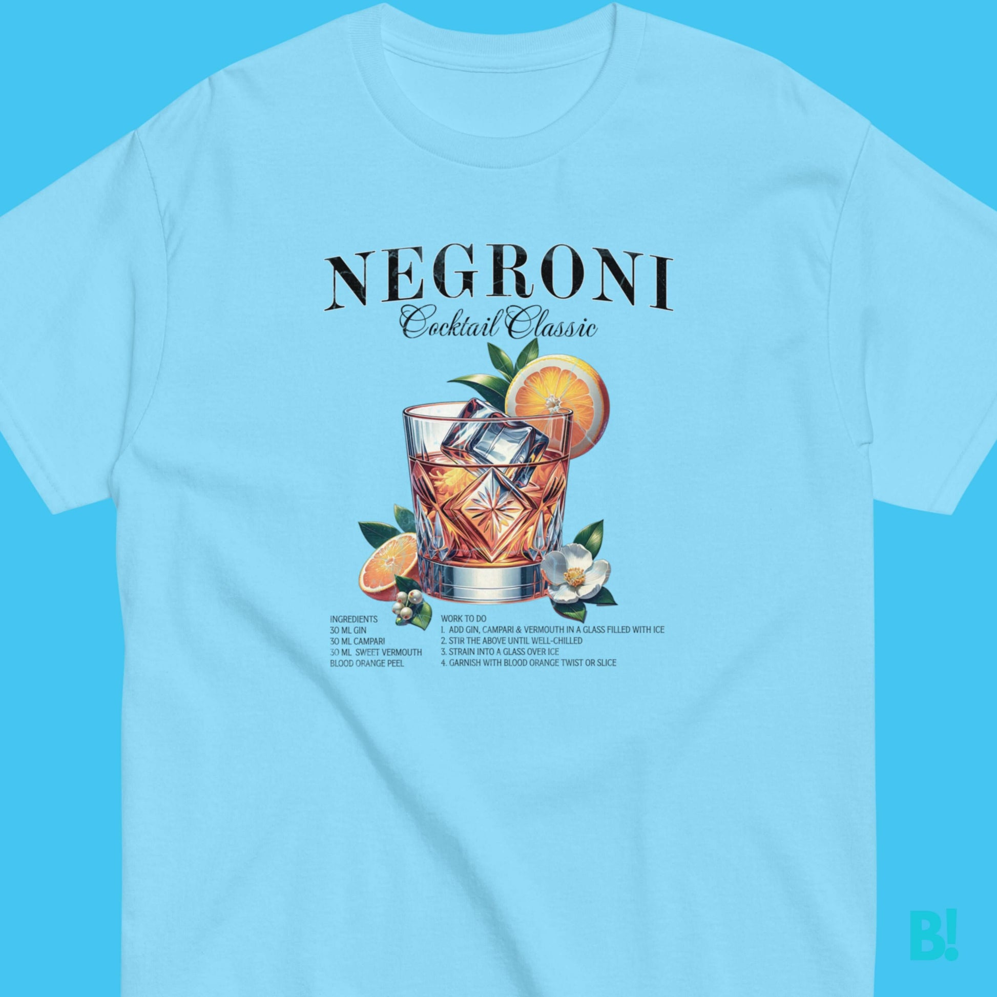 NEGRONI COCKTAIL T-Shirt | 100% Cotton | B!NKY Design Luxurious 100% cotton Negroni T-Shirt, unisex fit, available in 5 colors. Embrace elegance with our exclusive Negroni design by B!NKY Comfywear. €29.50 B!NKY Comfywear