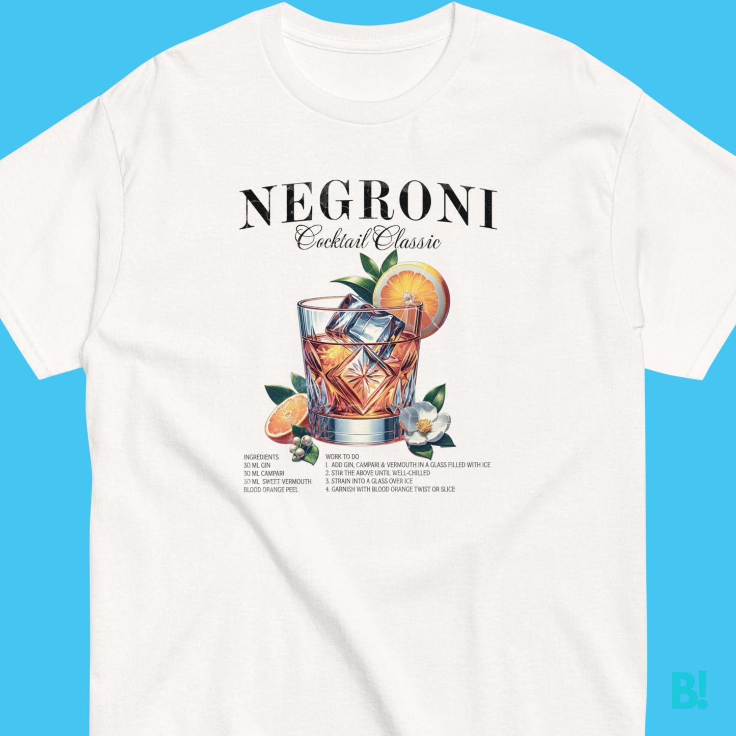 NEGRONI COCKTAIL T-Shirt | 100% Cotton | B!NKY Design Luxurious 100% cotton Negroni T-Shirt, unisex fit, available in 5 colors. Embrace elegance with our exclusive Negroni design by B!NKY Comfywear. €29.50 B!NKY Comfywear