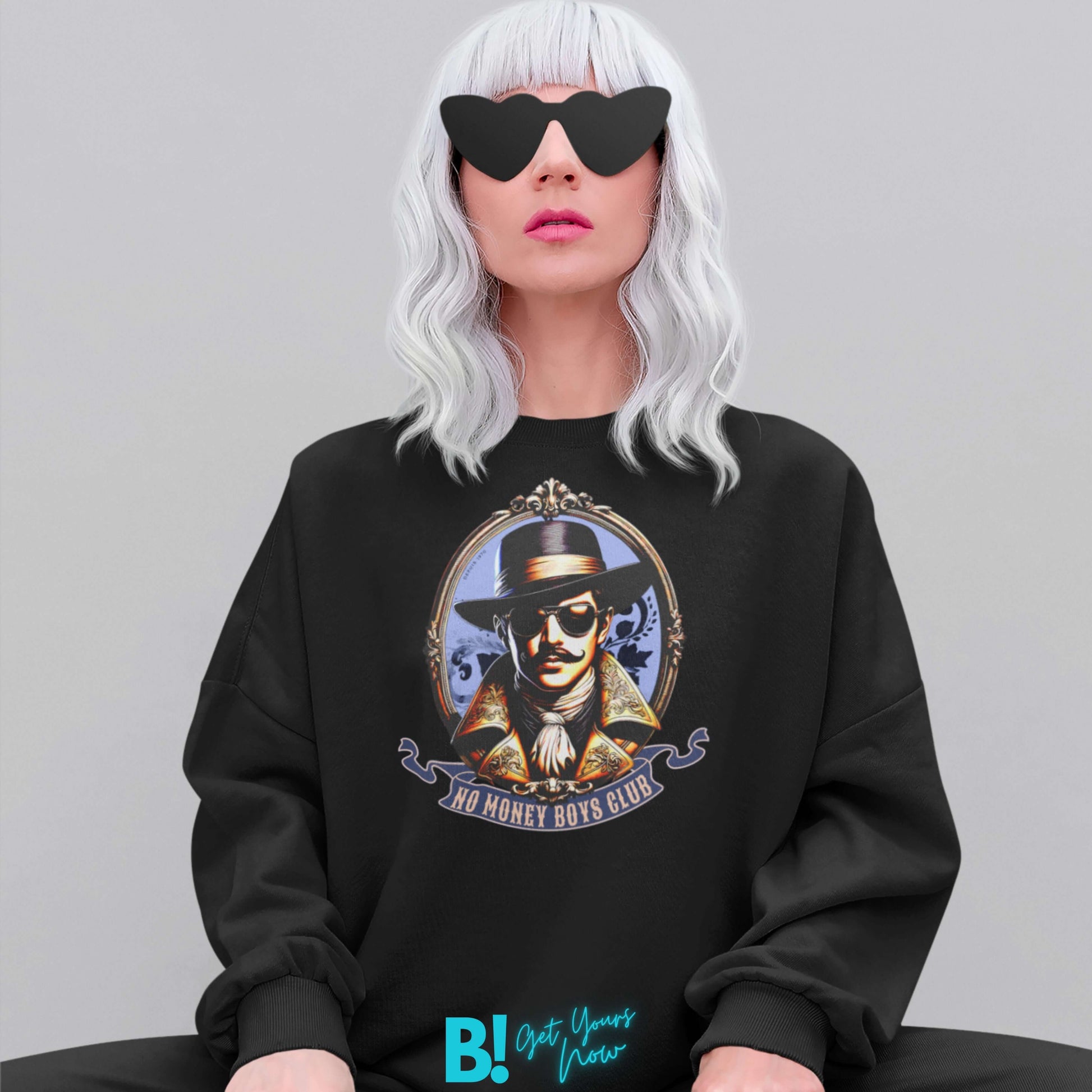 NO MONEY BOYS CLUB Sweater by DEPUIS 1970 Wrap yourself in comfort with the NO MONEY BOYS CLUB Sweater. Designed by DEPUIS 1970, it features a blend of pre-shrunk Cotton and Polyester for a soft feel. €39.0 B!NKY Comfywear