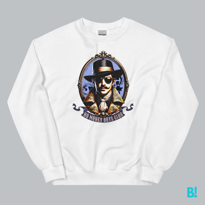 NO MONEY BOYS CLUB Sweater by DEPUIS 1970 Wrap yourself in comfort with the NO MONEY BOYS CLUB Sweater. Designed by DEPUIS 1970, it features a blend of pre-shrunk Cotton and Polyester for a soft feel. €39.0 B!NKY Comfywear