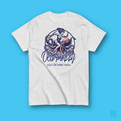 Octopussy Gentlemen's Club T-Shirt - Smicksburg, PA Shop the original Octopussy Gentlemen's Club Smicksburg PA T-Shirt! 100% Cotton, Unisex, 6 Colours, Sizes S-XXXL. Design by DEPUIS 1970. €29.50 B!NKY Comfywear