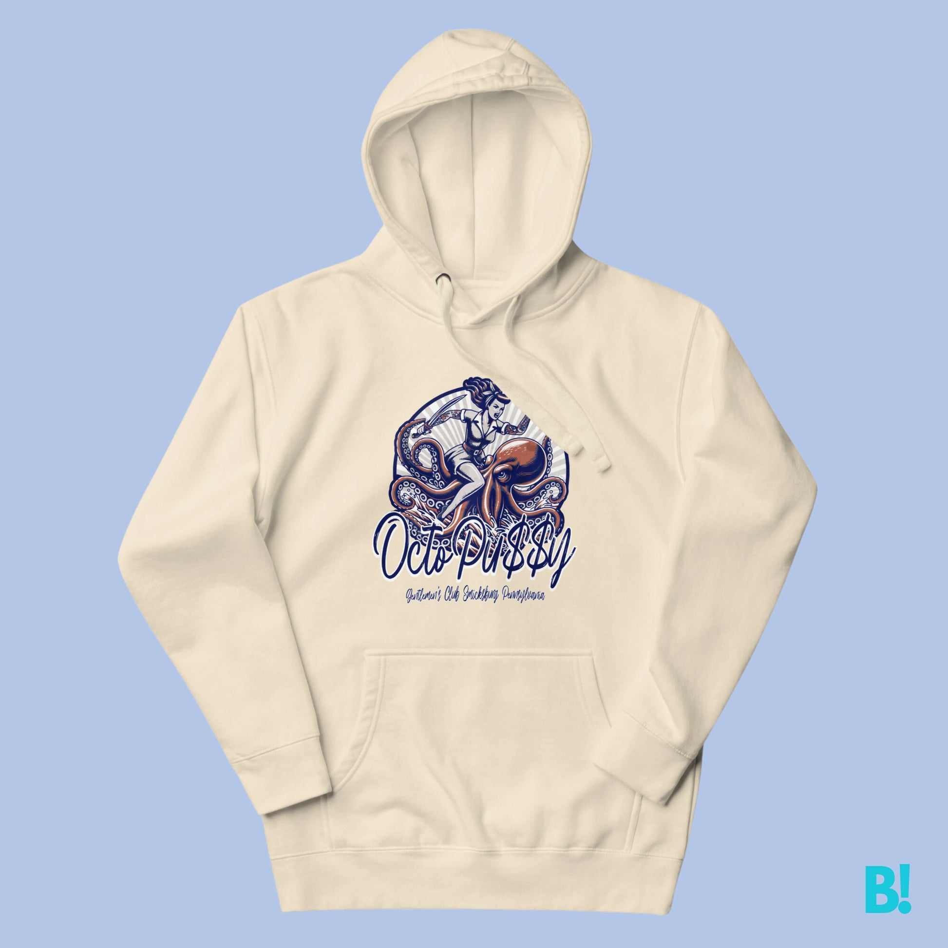 Stand out with the OctoPussy Gentlemen's Club Smicksburg Pennsylvania Hoodie! This playful and bold design adds a unique touch to your wardrobe. Available in trendy colors.