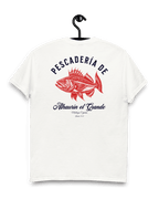 PESCADERIA T-SHIRT featuring a vibrant fish design and Alhaurín el Grande text, perfect for coastal lovers.