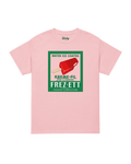POPSICLE T-SHIRT | VINTAGE AMERICANA POP-ART on a pink background showcasing a retro frozen treat design.