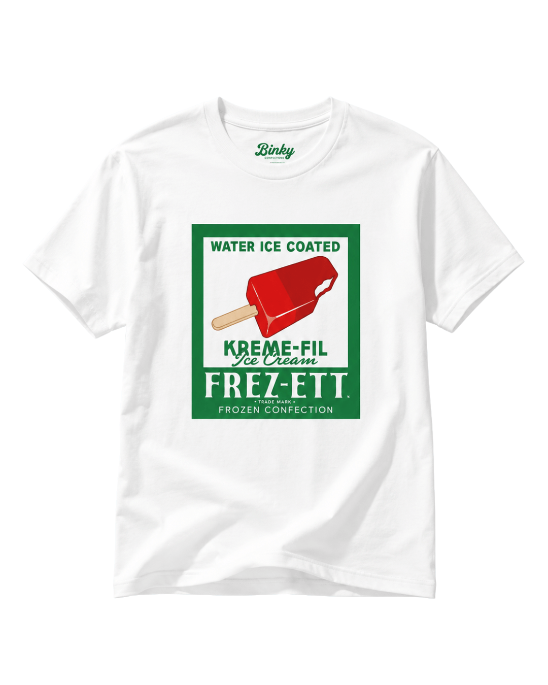 Popsicle T-Shirt | Vintage Americana Pop-art featuring a retro ice cream graphic design on a white tee.