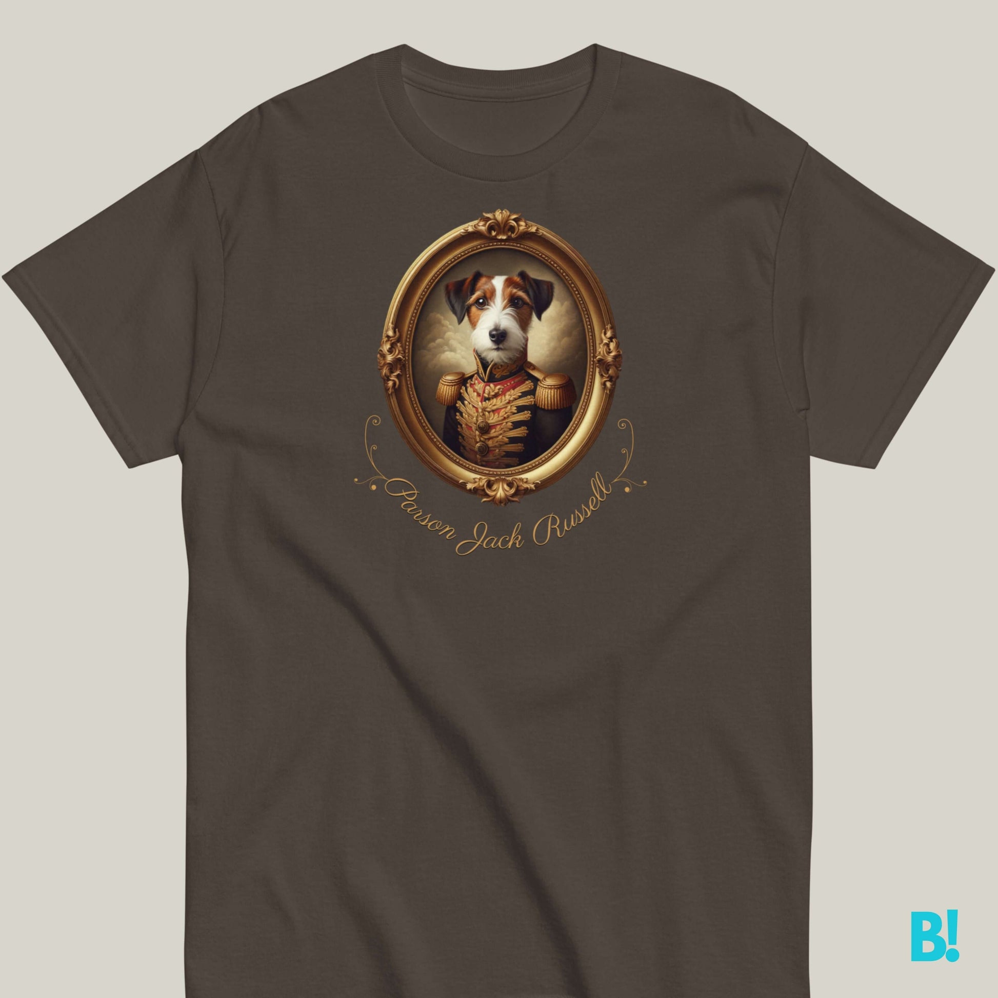 Parson Jack Russell Tee - Agility Inspired Portraits Don our Parson Jack Russell tee, with baroque charm in 7 colors. Pure cotton comfort meets agility spirit. Shop your perfect fit now! €29.50 B!NKY Comfywear