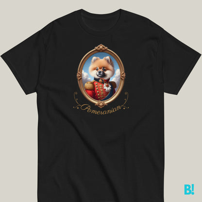 Pomeranian Napoleon Dog Portrait T-shirt – 100% Cotton Pomeranian fans, this Napoleon dog portrait T-shirt is for you! Soft cotton, available in 7 colors. Perfect for playful dog lovers! €29.50 B!NKY Comfywear