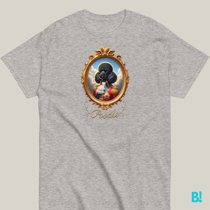 Poodle Napoleon Portrait T-shirt – 100% Cotton Celebrate your Poodle with this stylish Napoleon dog portrait T-shirt. 100% cotton, available in 7 colors. Perfect for dog lovers! €29.50 B!NKY Comfywear