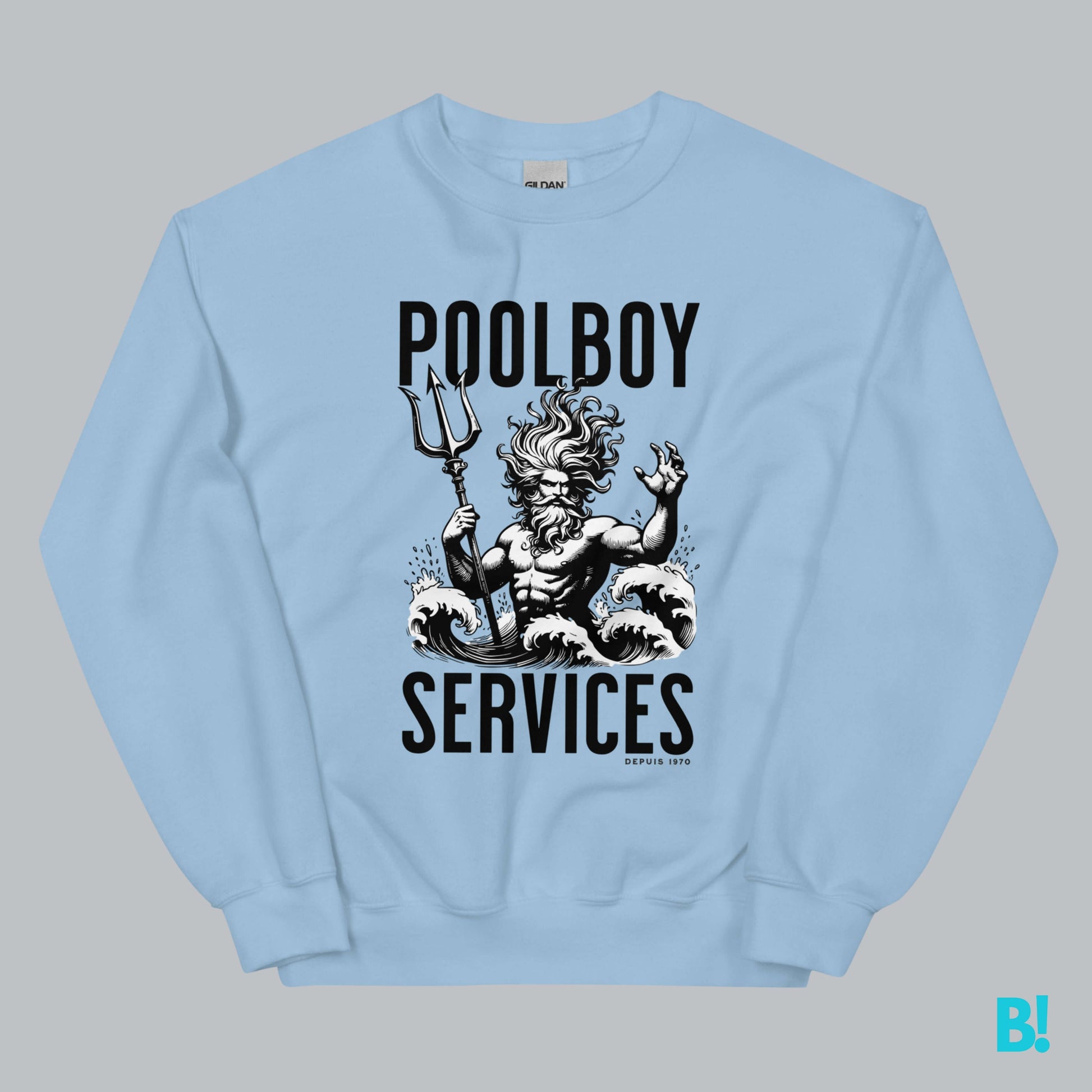 Comfort in Style: POOLBOY SERVICES Sweater Embrace luxury with the Classic "Pool Boy Services" Sweater by DEPUIS 1970. A soft, perfect fit in a timeless design. Size & Measure Guides in the gallery. €39.0 B!NKY Comfywear