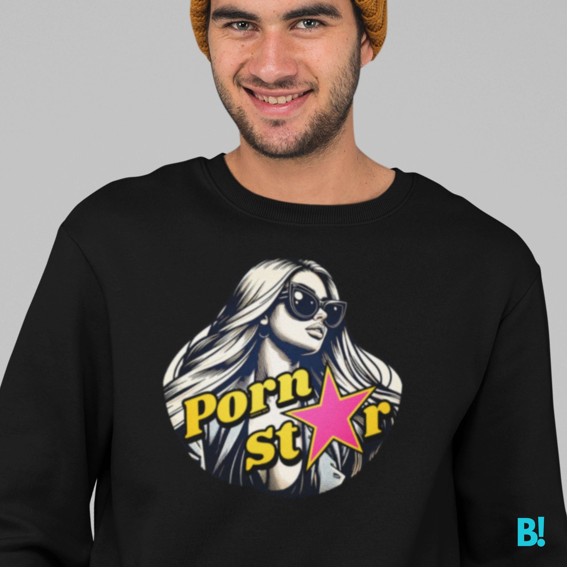 Classic PORNST*R Sweater by DEPUIS 1970 Experience comfort with the Classic PORNST*R Sweater by DEPUIS 1970. Made from a 50/50 blend of Cotton and Polyester for a soft feel and perfect fit. €39.0 B!NKY Comfywear