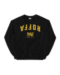 Rotterdam Sweater | Roffa 1340 Edition by Binky Comfywear featuring bold yellow lettering on a black background.