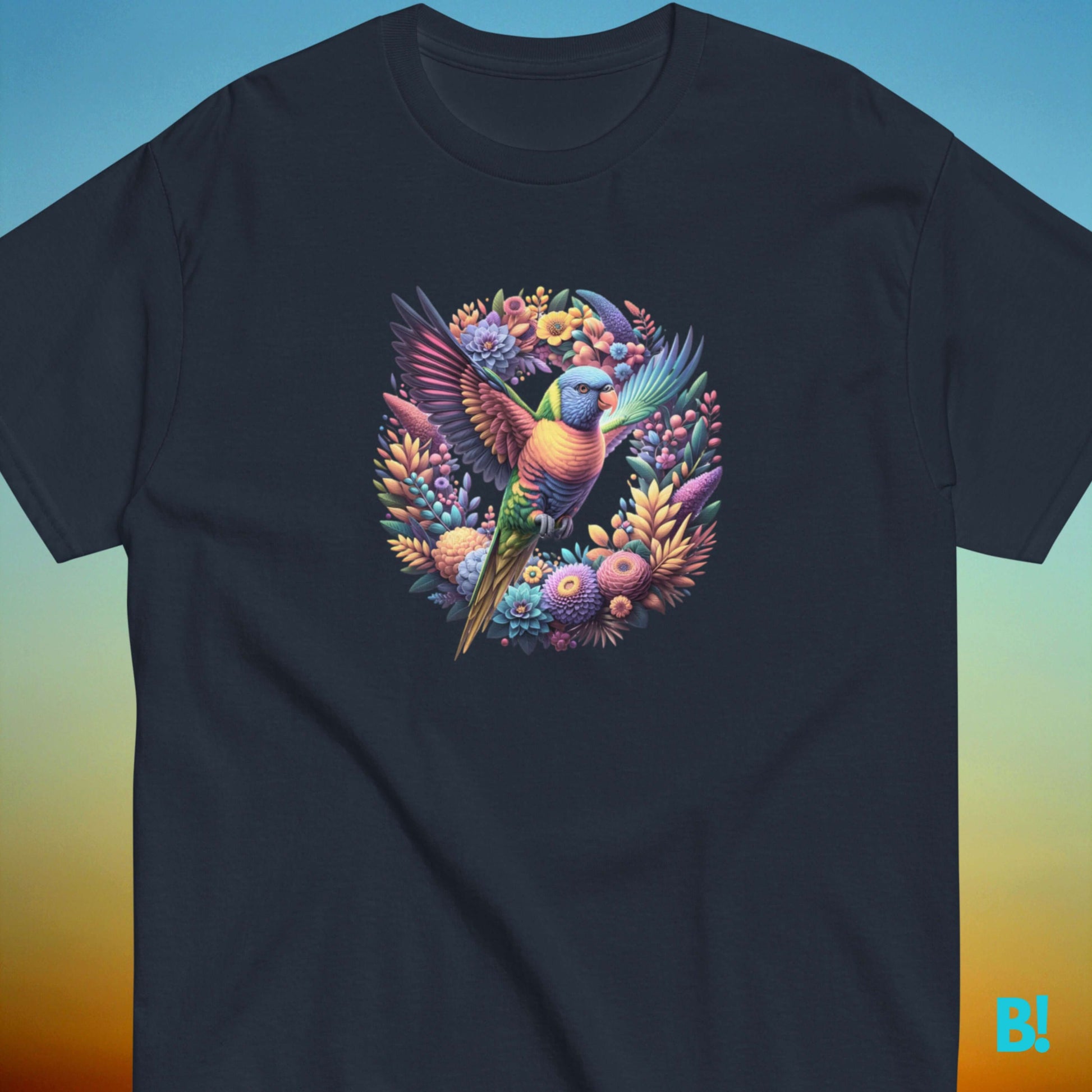 Rainbow Lorikeet T-Shirt - Bright & Comfy Cotton Tee Elevate your wardrobe with our Rainbow Lorikeet T-Shirt! Enjoy 100% cotton comfort in sizes S-XXXL. Features vibrant bird print by B!NKY Comfywear. €29.50 B!NKY Comfywear