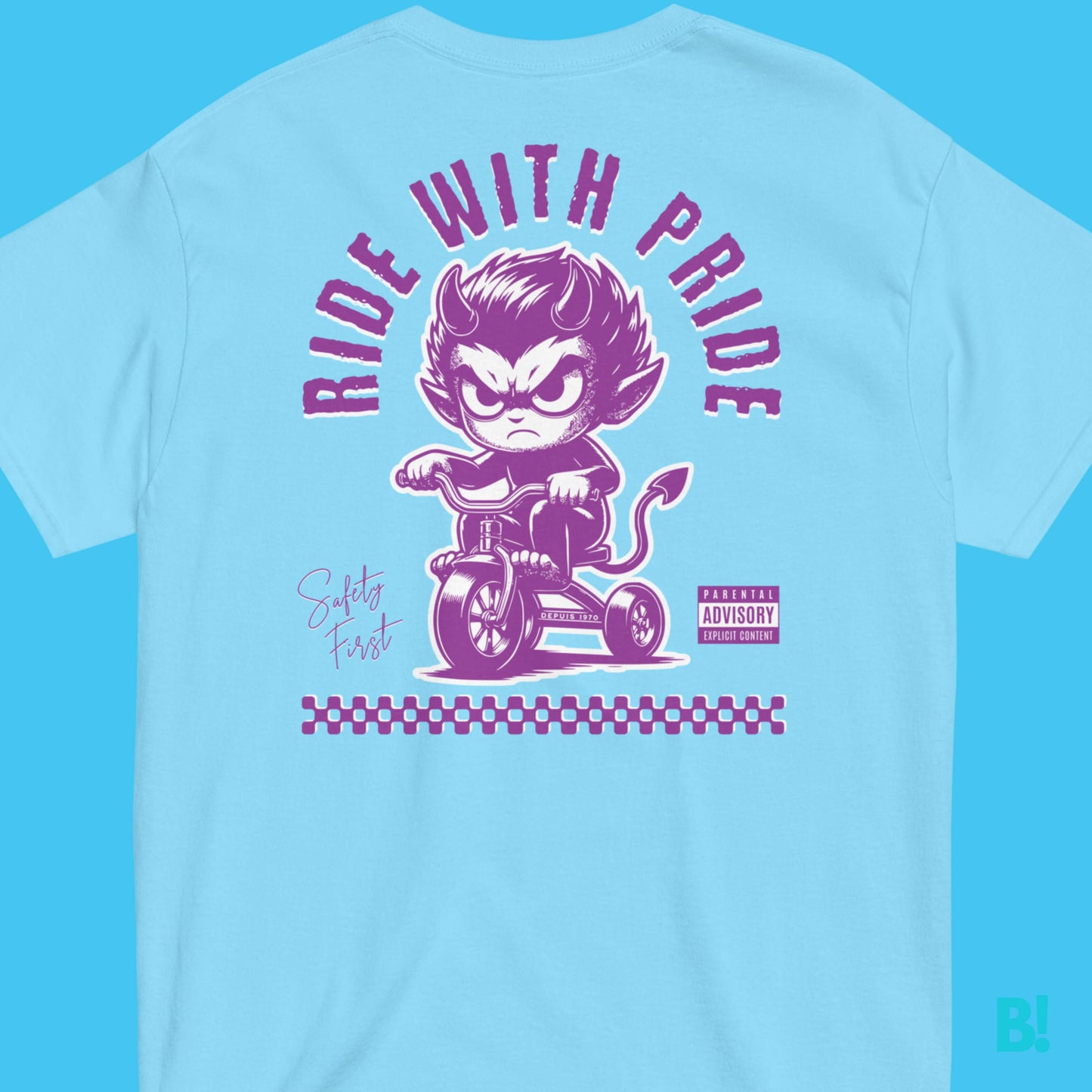 Ride with Pride - Unisex 100% Cotton T-Shirt Ride like a devil, look like an angel! 100% Cotton, Unisex, 6 Colors, Sizes S-XXXL. Print design by B!NKY Comfywear. Size guide available. €34.50 B!NKY Comfywear