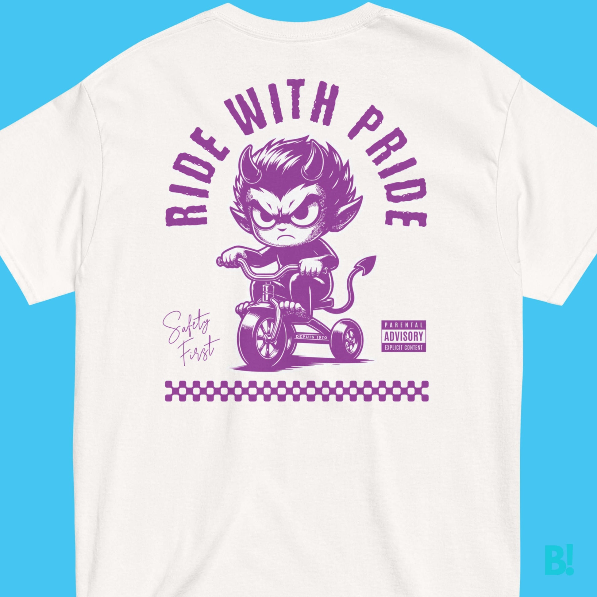 Ride with Pride - Unisex 100% Cotton T-Shirt Ride like a devil, look like an angel! 100% Cotton, Unisex, 6 Colors, Sizes S-XXXL. Print design by B!NKY Comfywear. Size guide available. €34.50 B!NKY Comfywear