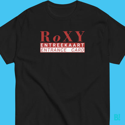 RoXY Nightclub Amsterdam T-Shirt | Limited Edition Own a piece of Amsterdam's house scene with our RoXY Nightclub T-Shirt. Limited stock – grab this iconic souvenir now! €29.50 B!NKY Comfywear