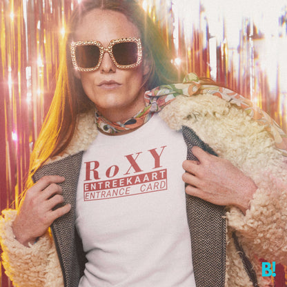 RoXY Nightclub Amsterdam T-Shirt | Limited Edition Own a piece of Amsterdam's house scene with our RoXY Nightclub T-Shirt. Limited stock – grab this iconic souvenir now! €29.50 B!NKY Comfywear