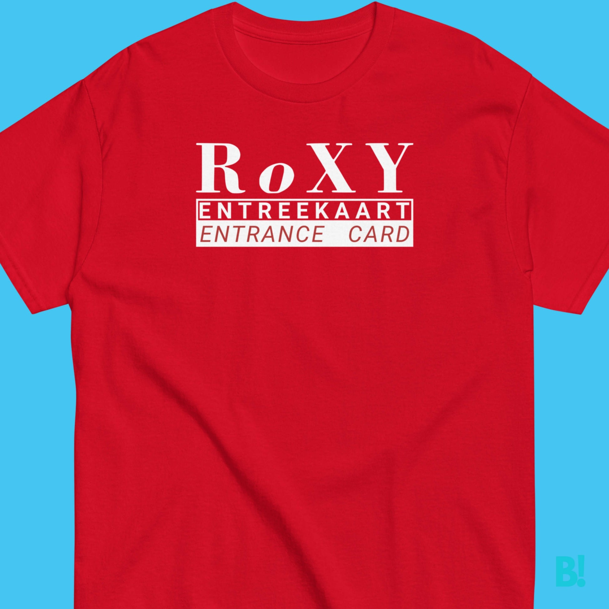 RoXY Nightclub Amsterdam T-Shirt | Limited Edition Own a piece of Amsterdam's house scene with our RoXY Nightclub T-Shirt. Limited stock – grab this iconic souvenir now! €29.50 B!NKY Comfywear