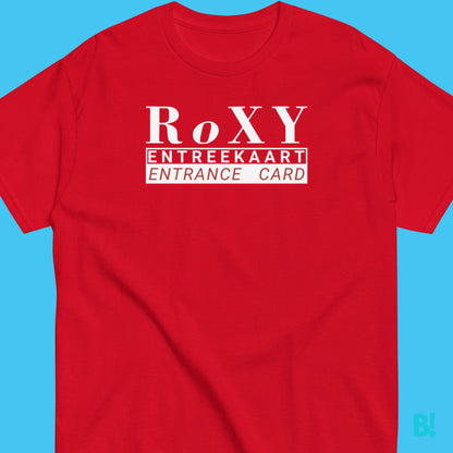 RoXY Nightclub Amsterdam T-Shirt | Limited Edition Own a piece of Amsterdam's house scene with our RoXY Nightclub T-Shirt. Limited stock – grab this iconic souvenir now! €29.50 B!NKY Comfywear