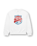 SAALBACH SKI TEAM HEAVY SWEATER featuring retro ski style and cozy unisex fit, perfect for après-ski fashion.